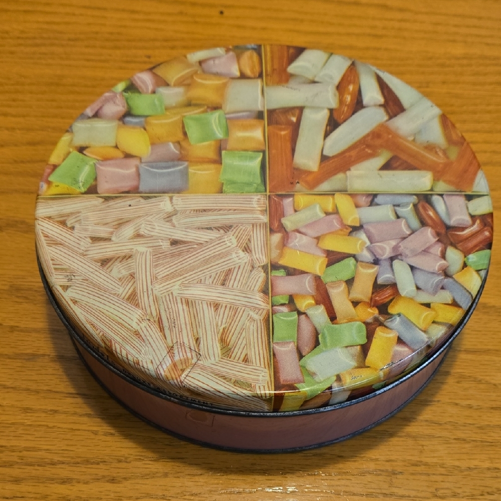 Vintage Zion Candy Jewels Deluxe Assortment 48oz Round Tin